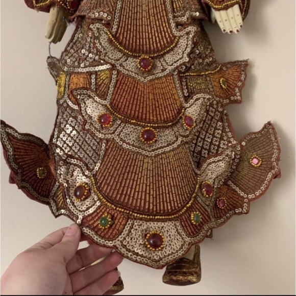 Indonesian Thai Burmese Asian Handmade Marionette Wooden Puppet LARGE - Picture 2 of 10